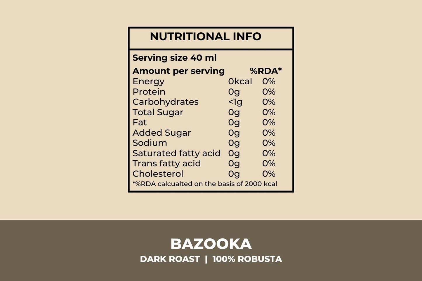 Bazooka coffee concentrate